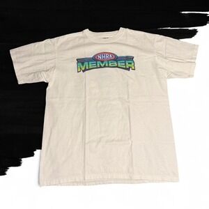 2007 NHRA Member Drag Racing Shirt White Large